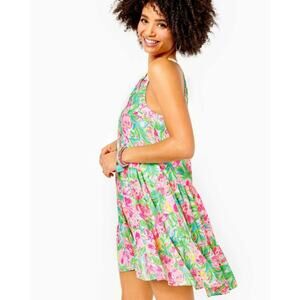 Lilly Pulitzer Carolane Dress Resort White Pear Necessities‎ Size XL